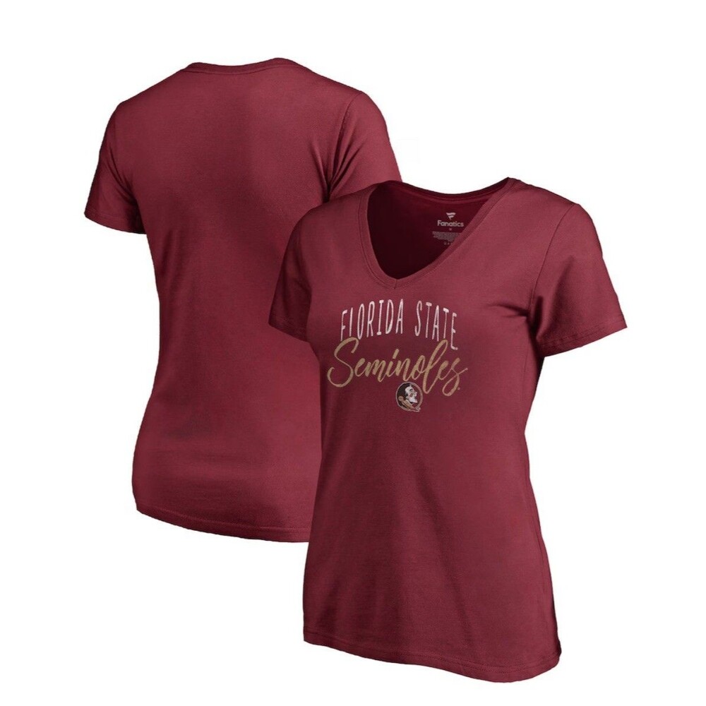 Florida State Seminoles Graceful V-Neck T-Shirt 3XL Women's Garnet Fanatics New